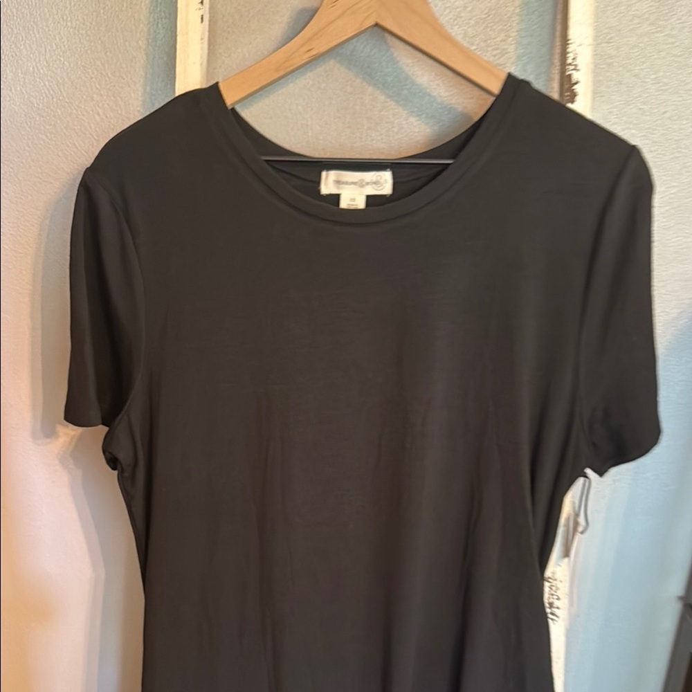 NWT Treasure & Bond Black Stretch Summer Dress Women Size 1X - Picture 2 of 9